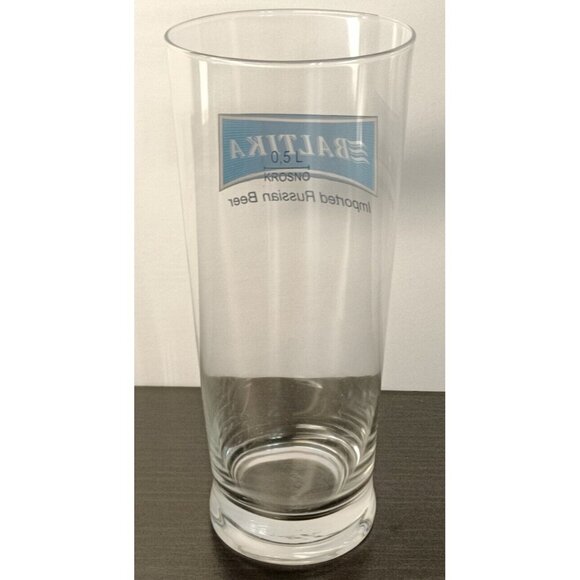 Baltika Imported Russian Beer Glass Pint Glass 0,5L 16oz EUC - Picture 2 of 7